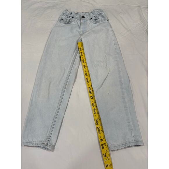 Vintage 90s 550 Levi’s Light Wash Denim Straight Leg Jeans Kids Size 9 Slim - Picture 13 of 13